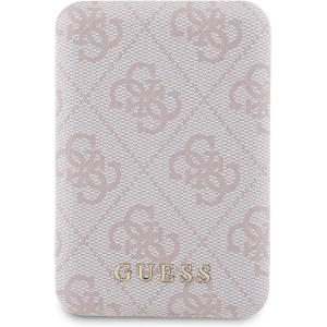 Hurtownia GSM - Zestaw Guess GUBPM5P15S4GEMGP Apple iPhone 15 hardcase + Powerbank 5000mAh MagSafe 4G Metal Logo różowy/pink - GUE3415 - {ean13} - Hurt