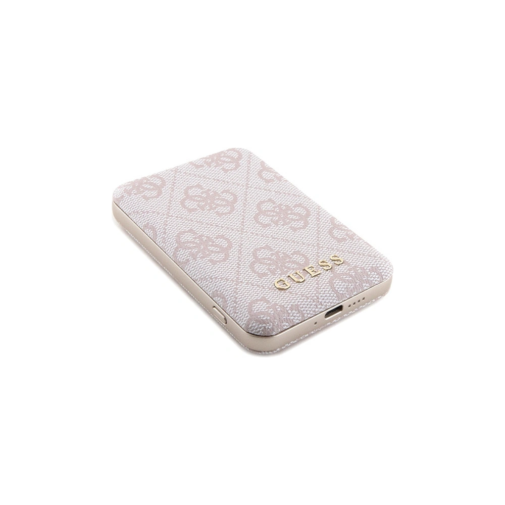 Hurtownia GSM - Zestaw Guess GUBPM5P15S4GEMGP Apple iPhone 15 hardcase + Powerbank 5000mAh MagSafe 4G Metal Logo rózsaszín/pink - GUE3415 - {ean13} - Hurt