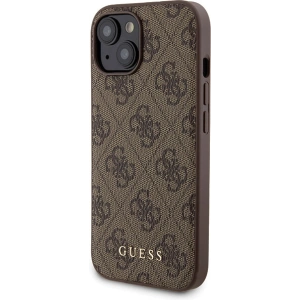 Hurtownia GSM - Zestaw Guess GUBPM5P15S4GEMGW Apple iPhone 15 hardcase + Powerbank 5000mAh MagSafe 4G Metal Logo brązowy/brown - GUE3416 - {ean13} - Hurt