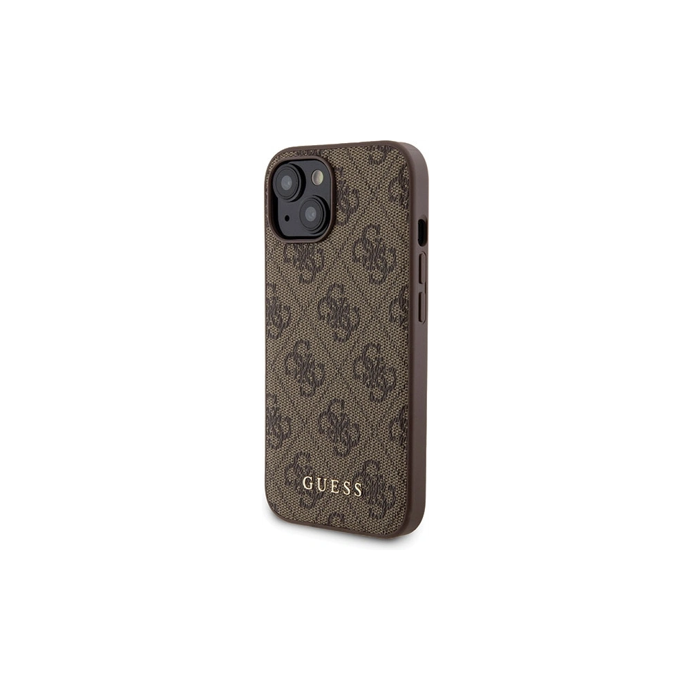 Hurtownia GSM - Zestaw Guess GUBPM5P15S4GEMGW Apple iPhone 15 kemény tok + Powerbank 5000mAh MagSafe 4G Fém Logo barna/brown - GUE3416 - {ean13} - Hurt