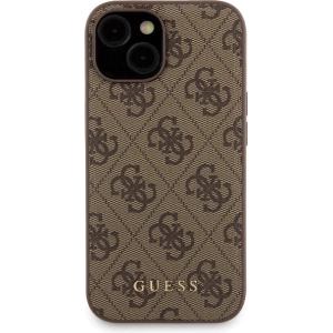 Hurtownia GSM - Zestaw Guess GUBPM5P15S4GEMGW Apple iPhone 15 hardcase + Powerbank 5000mAh MagSafe 4G Metal Logo brązowy/brown - GUE3416 - {ean13} - Hurt