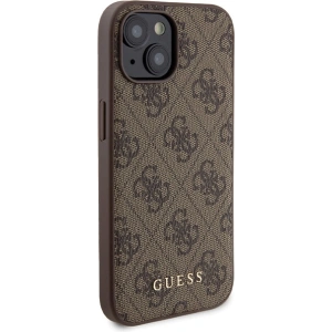 Hurtownia GSM - Zestaw Guess GUBPM5P15S4GEMGW Apple iPhone 15 hardcase + Powerbank 5000mAh MagSafe 4G Metal Logo brązowy/brown - GUE3416 - {ean13} - Hurt