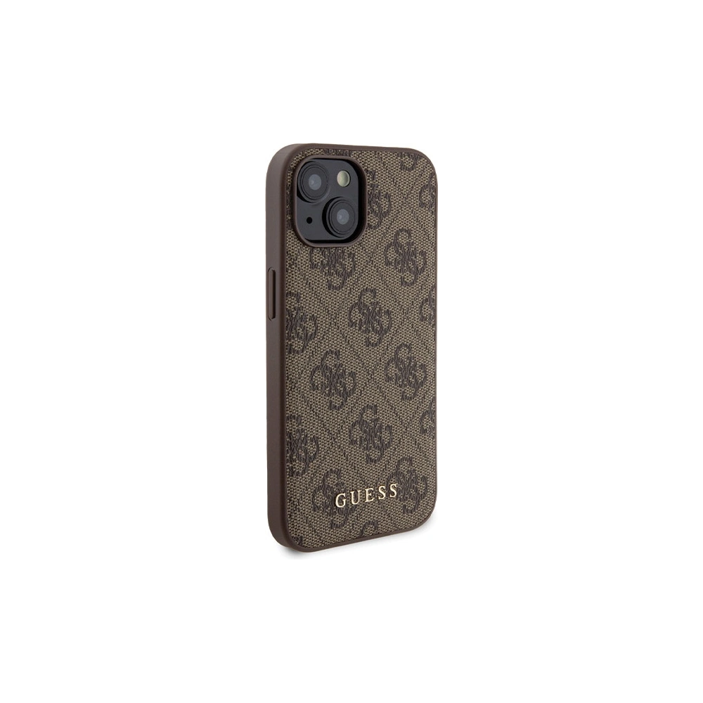 Hurtownia GSM - Set Guess GUBPM5P15S4GEMGW Apple iPhone 15 Hartschale + Powerbank 5000mAh MagSafe 4G Metal Logo braun/brown - GUE3416 - {ean13} - Hurt