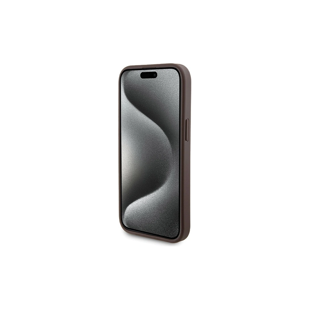 Hurtownia GSM - Set Guess GUBPM5P15S4GEMGW Apple iPhone 15 Hartschale + Powerbank 5000mAh MagSafe 4G Metal Logo braun/brown - GUE3416 - {ean13} - Hurt
