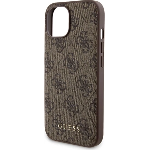 Hurtownia GSM - Zestaw Guess GUBPM5P15S4GEMGW Apple iPhone 15 hardcase + Powerbank 5000mAh MagSafe 4G Metal Logo brązowy/brown - GUE3416 - {ean13} - Hurt