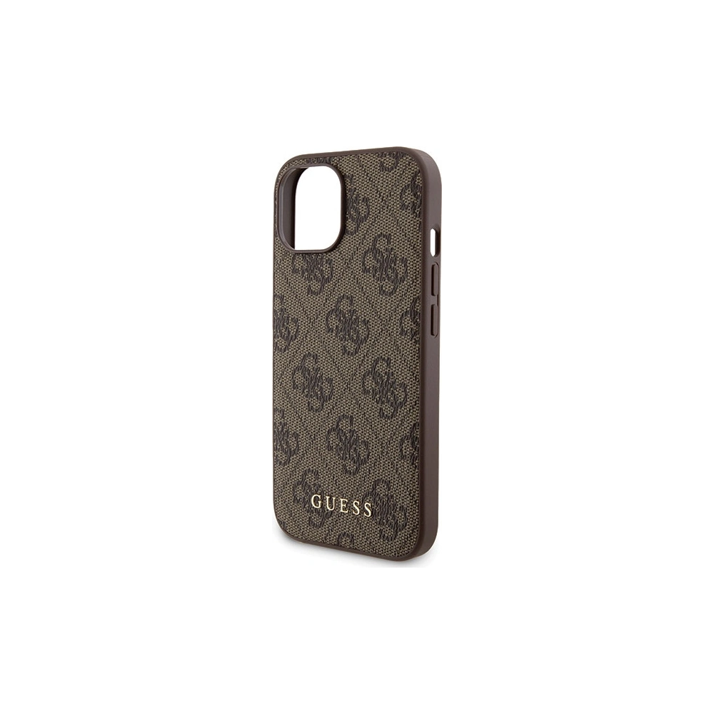 Hurtownia GSM - Zestaw Guess GUBPM5P15S4GEMGW Apple iPhone 15 kemény tok + Powerbank 5000mAh MagSafe 4G Fém Logo barna/brown - GUE3416 - {ean13} - Hurt