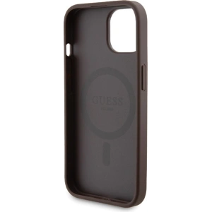 Hurtownia GSM - Zestaw Guess GUBPM5P15S4GEMGW Apple iPhone 15 hardcase + Powerbank 5000mAh MagSafe 4G Metal Logo brązowy/brown - GUE3416 - {ean13} - Hurt