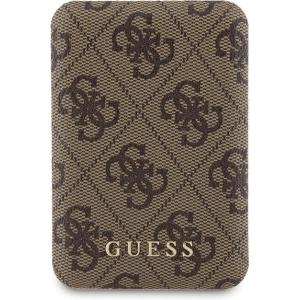 Hurtownia GSM - Zestaw Guess GUBPM5P15S4GEMGW Apple iPhone 15 hardcase + Powerbank 5000mAh MagSafe 4G Metal Logo brązowy/brown - GUE3416 - {ean13} - Hurt