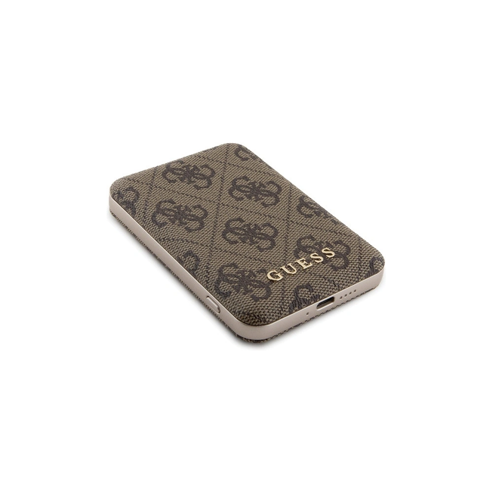 Hurtownia GSM - Zestaw Guess GUBPM5P15S4GEMGW Apple iPhone 15 kemény tok + Powerbank 5000mAh MagSafe 4G Fém Logo barna/brown - GUE3416 - {ean13} - Hurt
