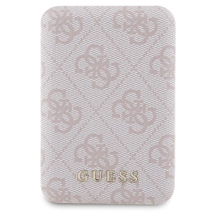 Hurtownia GSM - Zestaw Guess GUBPM5P15X4GEMGP Apple iPhone 15 Pro Max hardcase + Powerbank 5000mAh MagSafe 4G Metal Logo rózsaszín/pink - GUE3418 - {ean13} - Hurt
