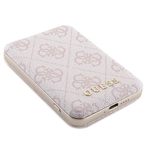 Hurtownia GSM - Zestaw Guess GUBPM5P15X4GEMGP Apple iPhone 15 Pro Max hardcase + Powerbank 5000mAh MagSafe 4G Metal Logo rózsaszín/pink - GUE3418 - {ean13} - Hurt