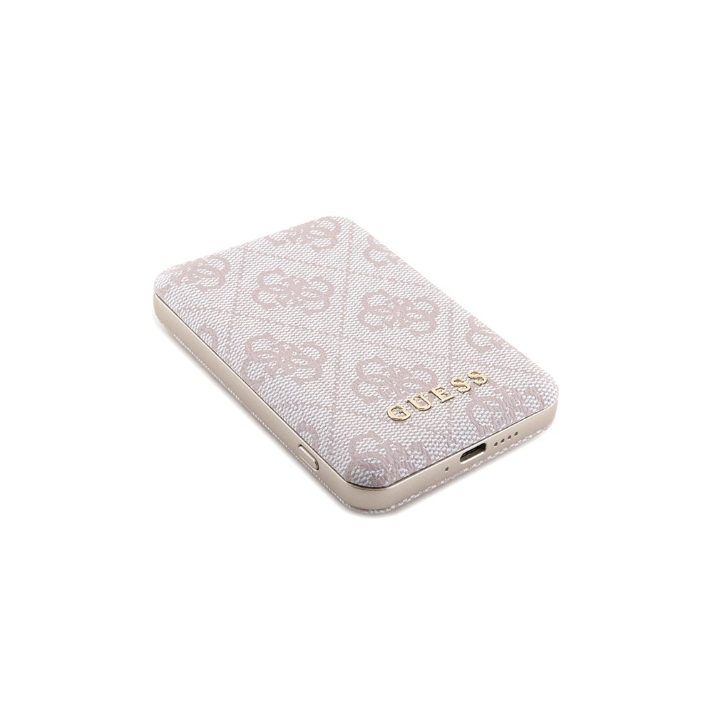 Hurtownia GSM - Set Guess GUBPM5P15X4GEMGP Apple iPhone 15 Pro Max Hardcase + Powerbank 5000mAh MagSafe 4G Metall-Logo rosa/pink - GUE3418 - {ean13} - Hurt