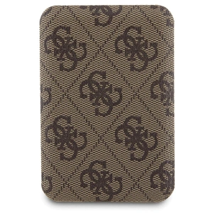 Hurtownia GSM - Set Guess GUBPM5P15X4GEMGW Apple iPhone 15 Pro Max Hardcase + Powerbank 5000mAh MagSafe 4G Metall-Logo braun/brown - GUE3419 - {ean13} - Hurt