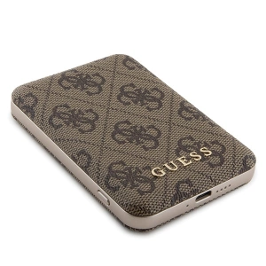 Hurtownia GSM - Zestaw Guess GUBPM5P15X4GEMGW Apple iPhone 15 Pro Max hardcase + Powerbank 5000mAh MagSafe 4G Metal Logo barna/brown - GUE3419 - {ean13} - Hurt