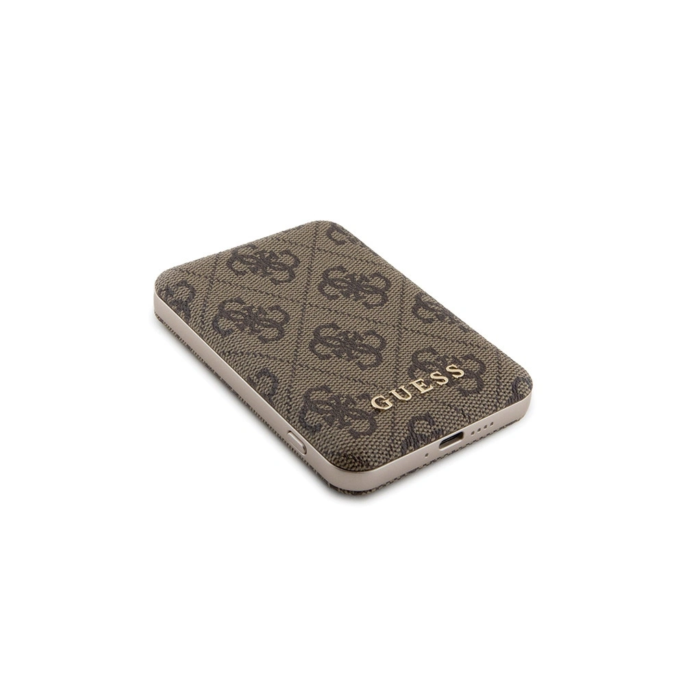 Hurtownia GSM - Zestaw Guess GUBPM5P15X4GEMGW Apple iPhone 15 Pro Max hardcase + Powerbank 5000mAh MagSafe 4G Metal Logo brązowy/brown - GUE3419 - {ean13} - Hurt