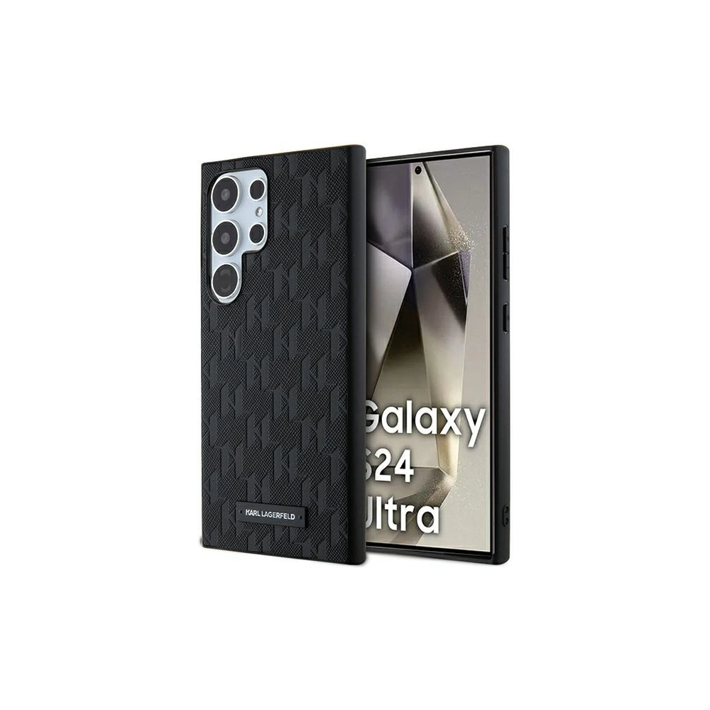 Hurtownia GSM - Etui Karl Lagerfeld KLHCS24LSAKLHPK Samsung Galaxy S24 Ultra hardcase Saffiano Mono Metal Logo negru/black - KLD1951 - {ean13} - Hurt