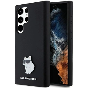 Hurtownia GSM - Case Karl Lagerfeld KLHCS24LSMHCNPK Samsung Galaxy S24 Ultra Hartschale Silikon Choupette Metallpin schwarz/black - KLD1952 - {ean13} - Hurt