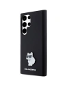 Hurtownia GSM - Case Karl Lagerfeld KLHCS24LSMHCNPK Samsung Galaxy S24 Ultra Hartschale Silikon Choupette Metallpin schwarz/black - KLD1952 - {ean13} - Hurt