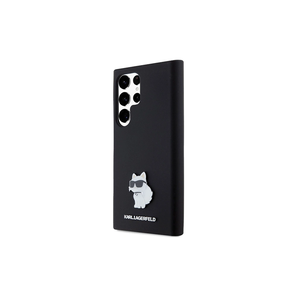 Hurtownia GSM - Etui Karl Lagerfeld KLHCS24LSMHCNPK Samsung Galaxy S24 Ultra hardcase Silicone Choupette Metal Pin negru/black - KLD1952 - {ean13} - Hurt