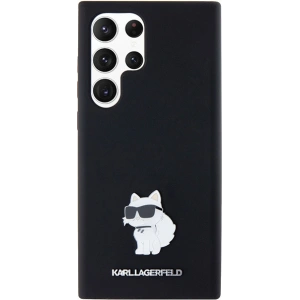 Hurtownia GSM - Case Karl Lagerfeld KLHCS24LSMHCNPK Samsung Galaxy S24 Ultra Hartschale Silikon Choupette Metallpin schwarz/black - KLD1952 - {ean13} - Hurt