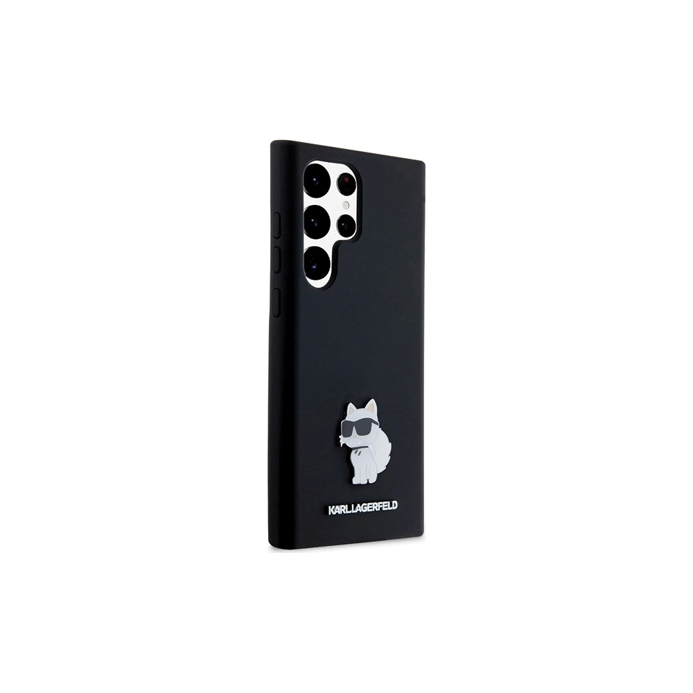 Hurtownia GSM - Case Karl Lagerfeld KLHCS24LSMHCNPK Samsung Galaxy S24 Ultra Hartschale Silikon Choupette Metallpin schwarz/black - KLD1952 - {ean13} - Hurt