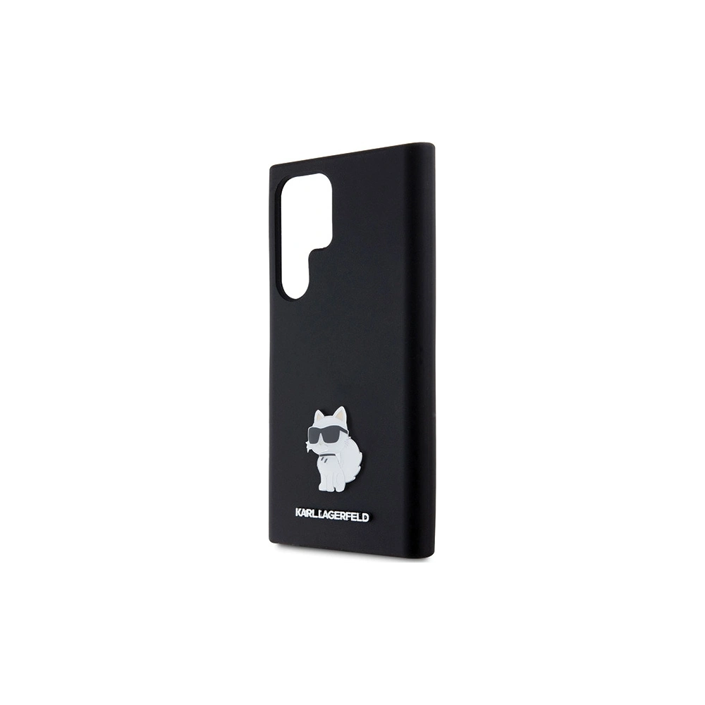 Hurtownia GSM - Case Karl Lagerfeld KLHCS24LSMHCNPK Samsung Galaxy S24 Ultra Hartschale Silikon Choupette Metallpin schwarz/black - KLD1952 - {ean13} - Hurt