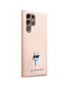 Hurtownia GSM - Case Karl Lagerfeld KLHCS24LSMHCNPP Samsung Galaxy S24 Ultra Silikon Choupette Metall Pin rosa/pink - KLD1953 - {ean13} - Hurt