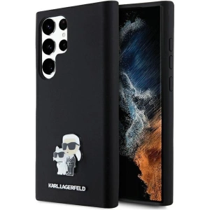 Hurtownia GSM - Case Karl Lagerfeld KLHCS24LSMHKCNPK Samsung Galaxy S24 Ultra Hardcase Silikon Karl&Choupette Metallpin schwarz/black - KLD1954 - {ean13} - Hurt