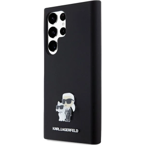 Hurtownia GSM - Case Karl Lagerfeld KLHCS24LSMHKCNPK Samsung Galaxy S24 Ultra Hardcase Silikon Karl&Choupette Metallpin schwarz/black - KLD1954 - {ean13} - Hurt