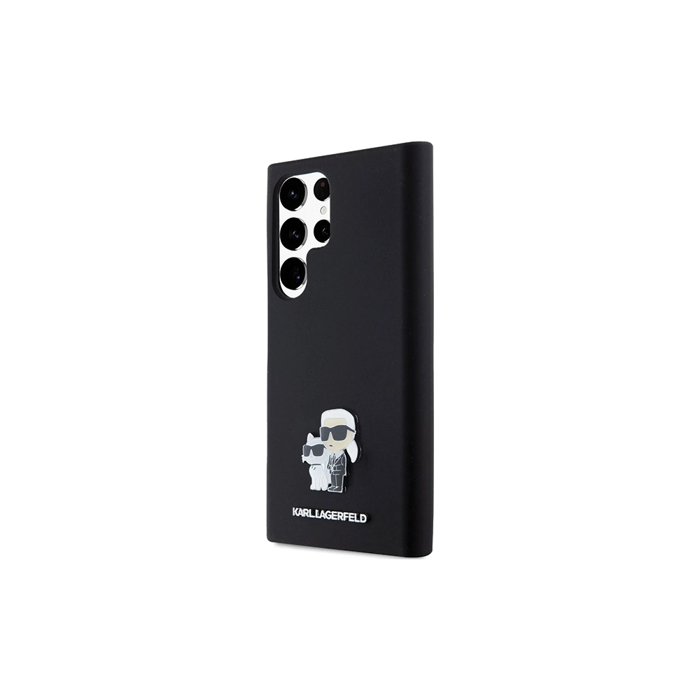 Hurtownia GSM - Case Karl Lagerfeld KLHCS24LSMHKCNPK Samsung Galaxy S24 Ultra Hardcase Silikon Karl&Choupette Metallpin schwarz/black - KLD1954 - {ean13} - Hurt