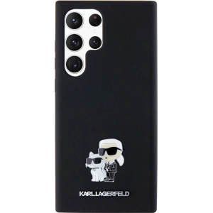 Hurtownia GSM - Case Karl Lagerfeld KLHCS24LSMHKCNPK Samsung Galaxy S24 Ultra Hardcase Silikon Karl&Choupette Metallpin schwarz/black - KLD1954 - {ean13} - Hurt