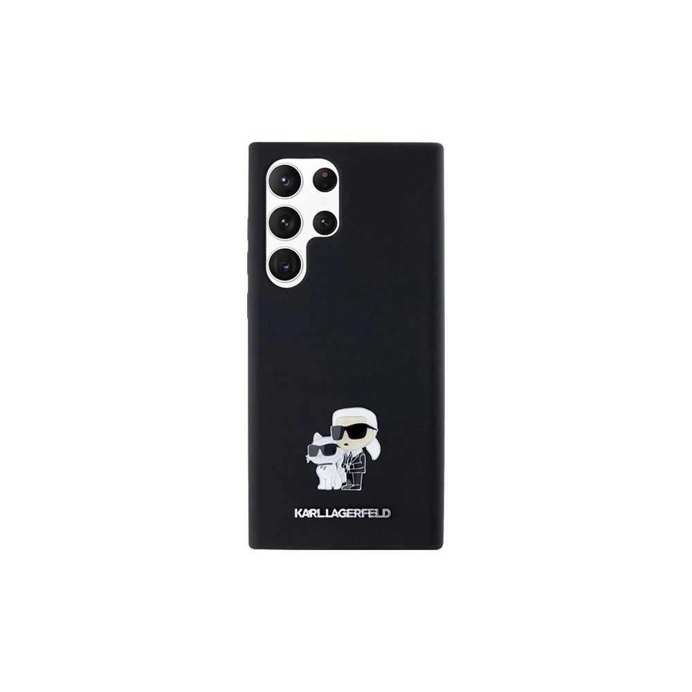 Hurtownia GSM - Case Karl Lagerfeld KLHCS24LSMHKCNPK Samsung Galaxy S24 Ultra Hardcase Silikon Karl&Choupette Metallpin schwarz/black - KLD1954 - {ean13} - Hurt