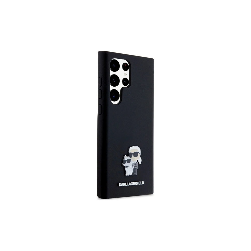 Hurtownia GSM - Case Karl Lagerfeld KLHCS24LSMHKCNPK Samsung Galaxy S24 Ultra Hardcase Silikon Karl&Choupette Metallpin schwarz/black - KLD1954 - {ean13} - Hurt