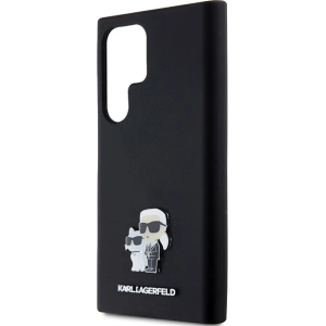 Hurtownia GSM - Case Karl Lagerfeld KLHCS24LSMHKCNPK Samsung Galaxy S24 Ultra Hardcase Silikon Karl&Choupette Metallpin schwarz/black - KLD1954 - {ean13} - Hurt