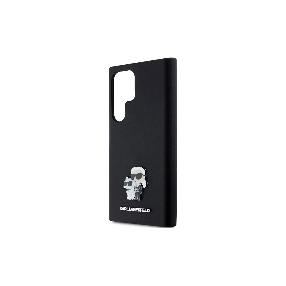 Hurtownia GSM - Case Karl Lagerfeld KLHCS24LSMHKCNPK Samsung Galaxy S24 Ultra Hardcase Silikon Karl&Choupette Metallpin schwarz/black - KLD1954 - {ean13} - Hurt