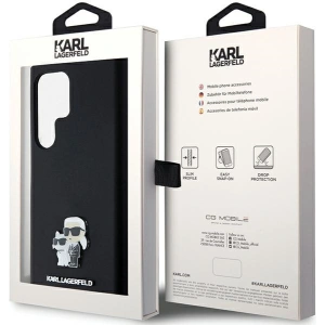 Hurtownia GSM - Case Karl Lagerfeld KLHCS24LSMHKCNPK Samsung Galaxy S24 Ultra Hardcase Silikon Karl&Choupette Metallpin schwarz/black - KLD1954 - {ean13} - Hurt