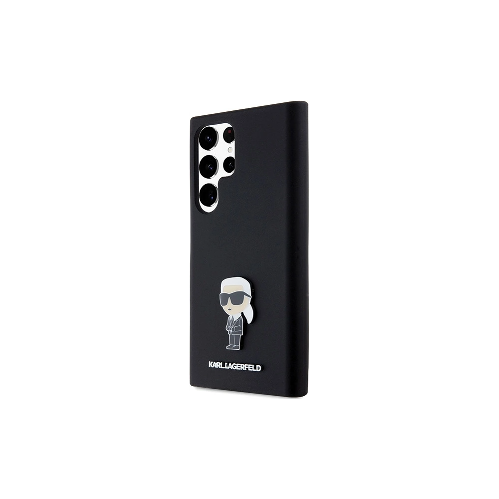 Hurtownia GSM - Etui Karl Lagerfeld KLHCS24LSMHKNPK Samsung Galaxy S24 Ultra Silicone Ikonik Metal Pin czarny/black - KLD1955 - {ean13} - Hurt