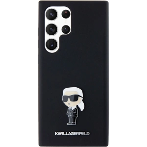 Hurtownia GSM - Case Karl Lagerfeld KLHCS24LSMHKNPK Samsung Galaxy S24 Ultra Silikon Ikonik Metal Pin schwarz/black - KLD1955 - {ean13} - Hurt