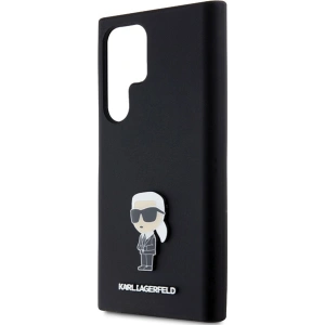 Hurtownia GSM - Case Karl Lagerfeld KLHCS24LSMHKNPK Samsung Galaxy S24 Ultra Silikon Ikonik Metal Pin schwarz/black - KLD1955 - {ean13} - Hurt