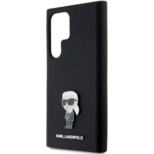Etui Karl Lagerfeld KLHCS24LSMHKNPK Samsung Galaxy S24 Ultra Silicone Ikonik Metal Pin czarny/black