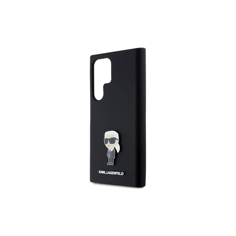 Hurtownia GSM - Etui Karl Lagerfeld KLHCS24LSMHKNPK Samsung Galaxy S24 Ultra Silicone Ikonik Metal Pin czarny/black - KLD1955 - {ean13} - Hurt