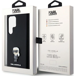 Hurtownia GSM - Case Karl Lagerfeld KLHCS24LSMHKNPK Samsung Galaxy S24 Ultra Silikon Ikonik Metal Pin schwarz/black - KLD1955 - {ean13} - Hurt