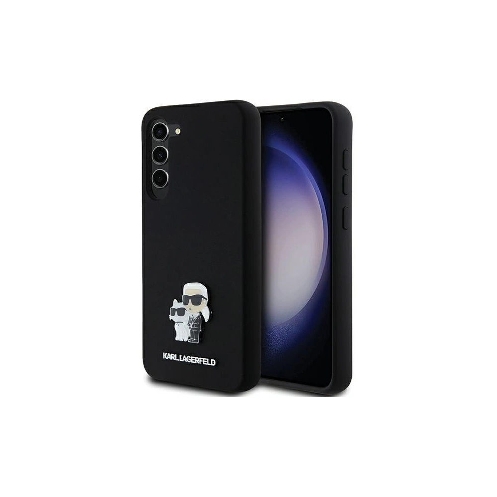 Hurtownia GSM - Case Karl Lagerfeld KLHCS24MSMHKCNPK Samsung Galaxy S24+ Plus Hardcase Silikon Karl&Choupette Metallpin schwarz/black - KLD1959 - {ean13} - Hurt