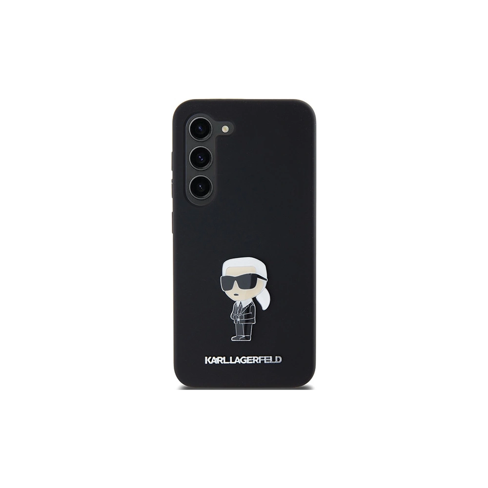 Hurtownia GSM - Case Karl Lagerfeld KLHCS24MSMHKNPK Samsung Galaxy S24+ Plus Silikon Ikonik Metal Pin schwarz/black - KLD1960 - {ean13} - Hurt