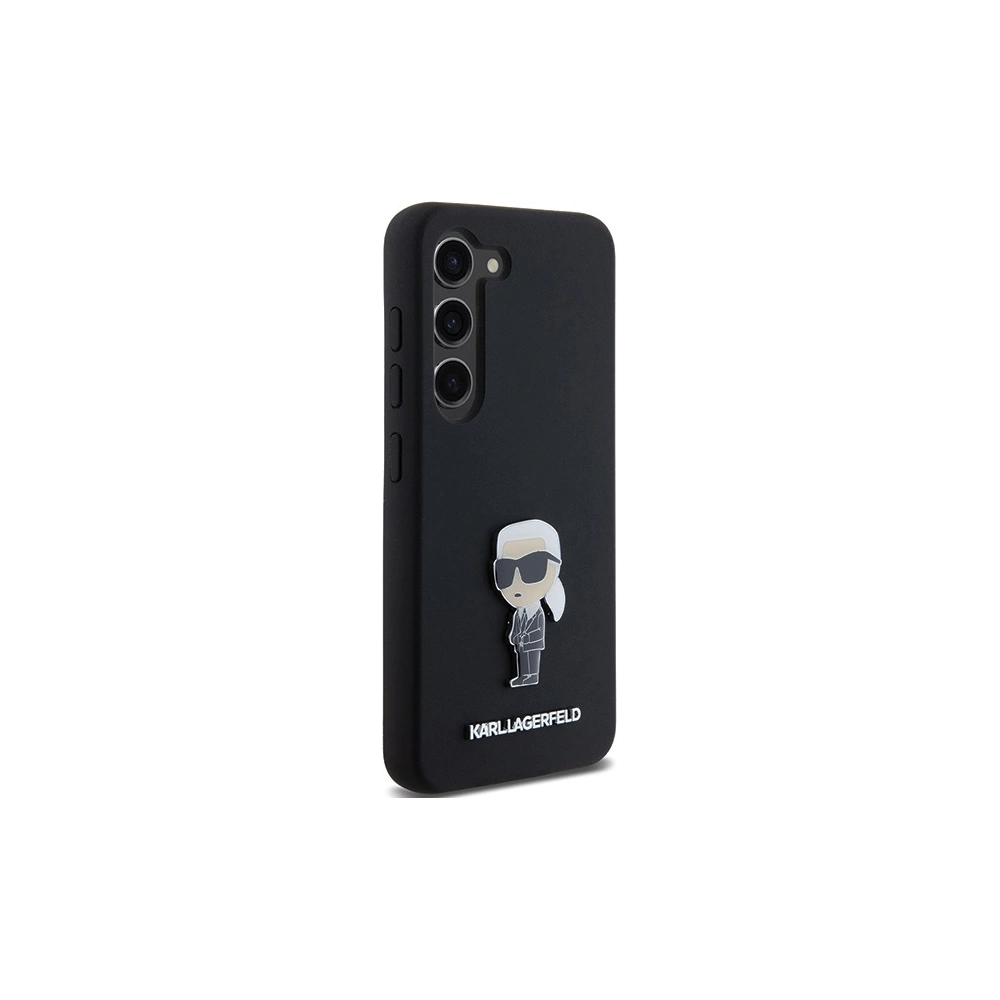 Hurtownia GSM - Case Karl Lagerfeld KLHCS24MSMHKNPK Samsung Galaxy S24+ Plus Silikon Ikonik Metal Pin schwarz/black - KLD1960 - {ean13} - Hurt