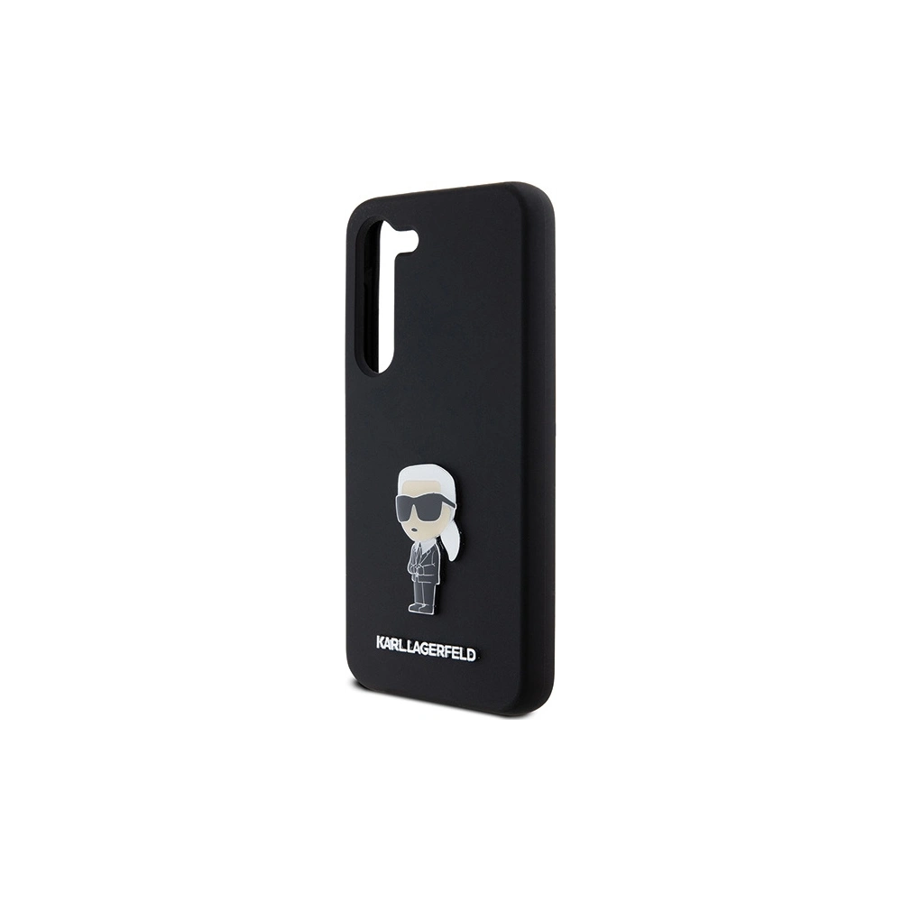 Hurtownia GSM - Case Karl Lagerfeld KLHCS24MSMHKNPK Samsung Galaxy S24+ Plus Silikon Ikonik Metal Pin schwarz/black - KLD1960 - {ean13} - Hurt