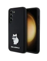 Etui Karl Lagerfeld KLHCS24SSMHCNPK Samsung Galaxy S24 hardcase Silicone Choupette Metal Pin černý/black