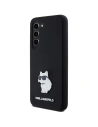 Hurtownia GSM - Etui Karl Lagerfeld KLHCS24SSMHCNPK Samsung Galaxy S24 hardcase Silicone Choupette Metal Pin černý/black - KLD1962 - {ean13} - Hurt