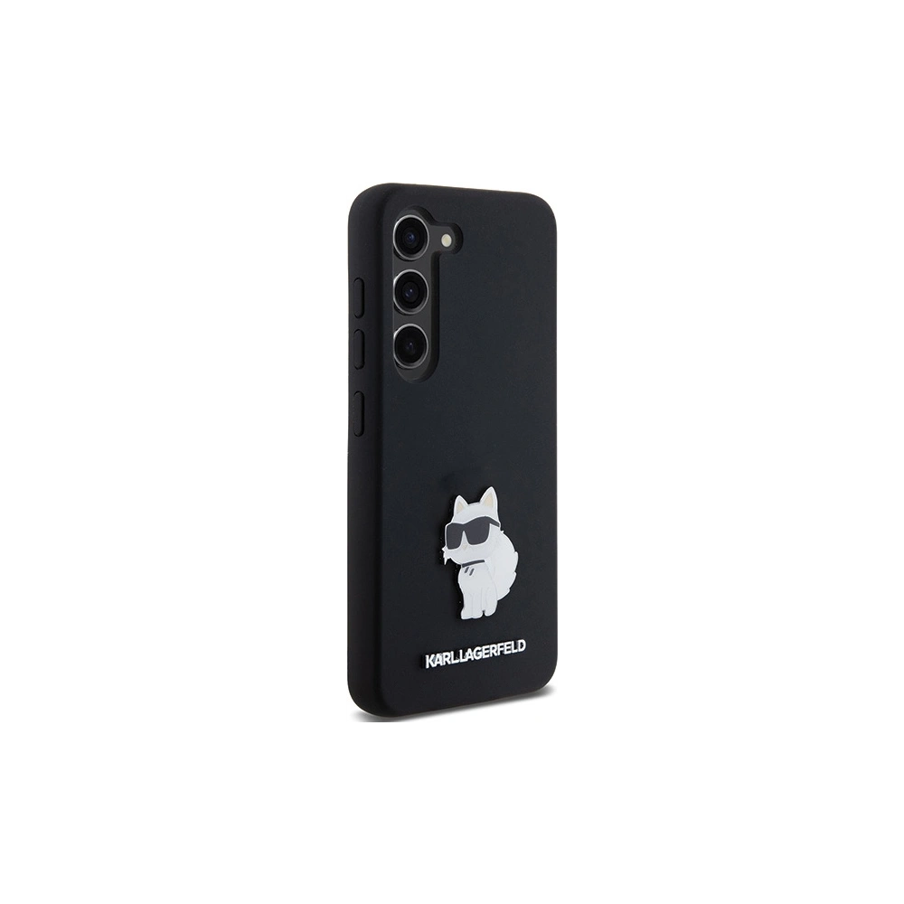 Hurtownia GSM - Etui Karl Lagerfeld KLHCS24SSMHCNPK Samsung Galaxy S24 hardcase Silicone Choupette Metal Pin černý/black - KLD1962 - {ean13} - Hurt