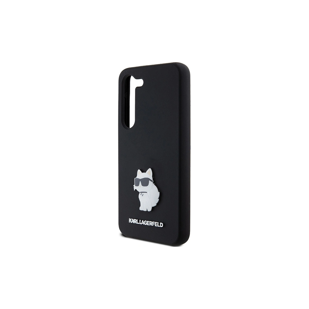 Hurtownia GSM - Etui Karl Lagerfeld KLHCS24SSMHCNPK Samsung Galaxy S24 hardcase Silicone Choupette Metal Pin černý/black - KLD1962 - {ean13} - Hurt